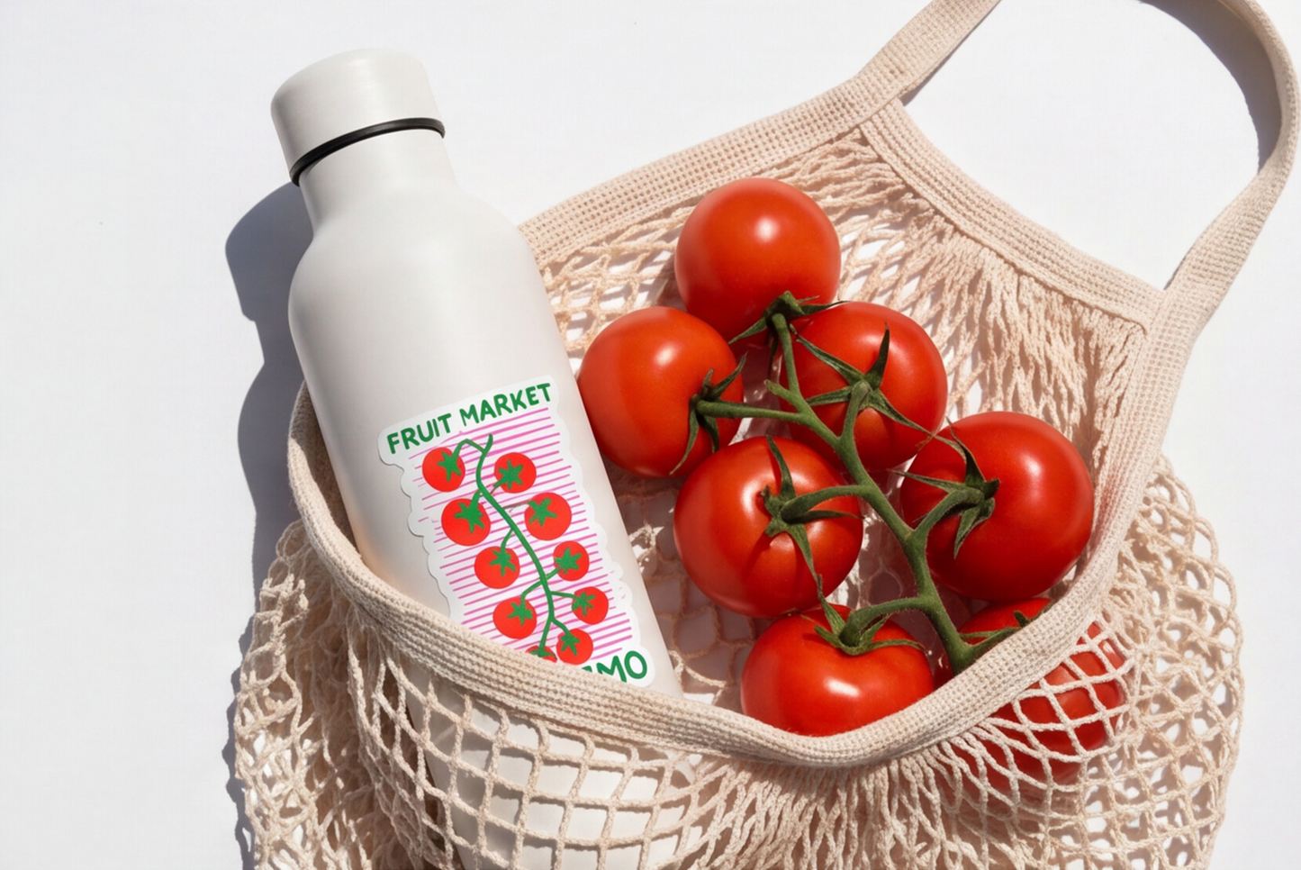 Italy Travel Sticker Gift For Italian Lovers, Palermo Sicily Cherry Tomatoes Sticker For Foodie Gift Fruit Market Vine Sticker For Chef