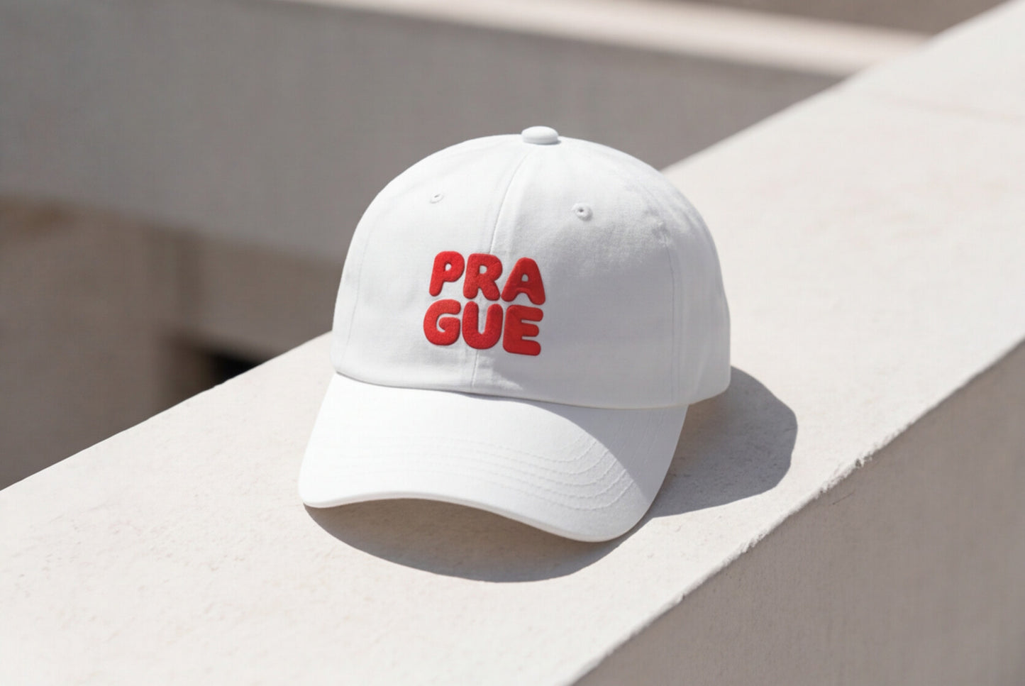 Embroidered Prague Hat Czech Republic Cap Praque Travel Souvenir Gift For Traveler Hat European City Style Minimalist Outfit Tourist