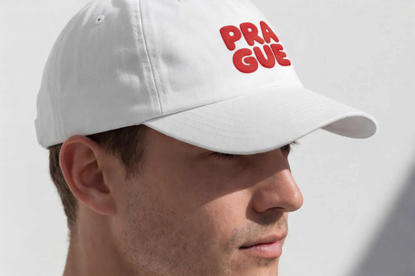 Embroidered Prague Hat Czech Republic Cap Praque Travel Souvenir Gift For Traveler Hat European City Style Minimalist Outfit Tourist