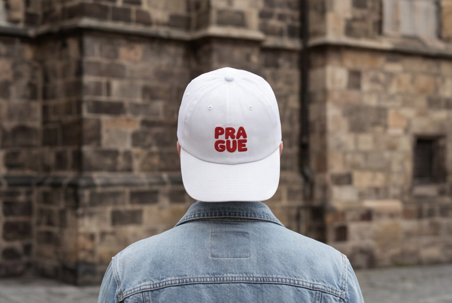 Embroidered Prague Hat Czech Republic Cap Praque Travel Souvenir Gift For Traveler Hat European City Style Minimalist Outfit Tourist