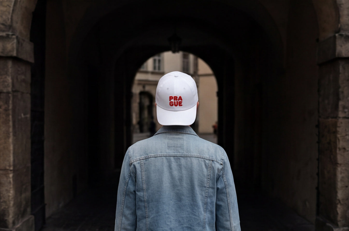 Embroidered Prague Hat Czech Republic Cap Praque Travel Souvenir Gift For Traveler Hat European City Style Minimalist Outfit Tourist