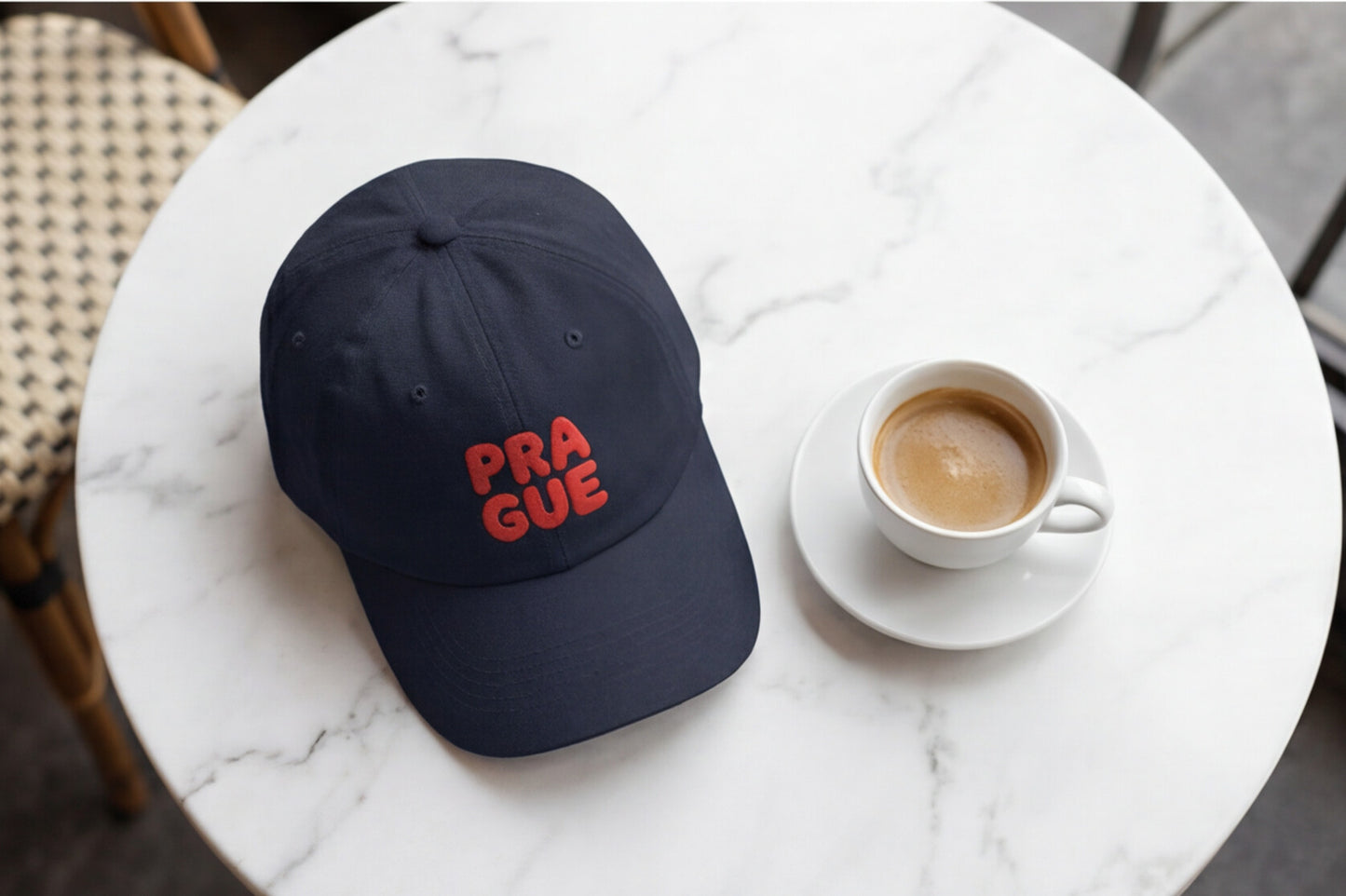 Embroidered Prague Hat Czech Republic Cap Praque Travel Souvenir Gift For Traveler Hat European City Style Minimalist Outfit For Traveler