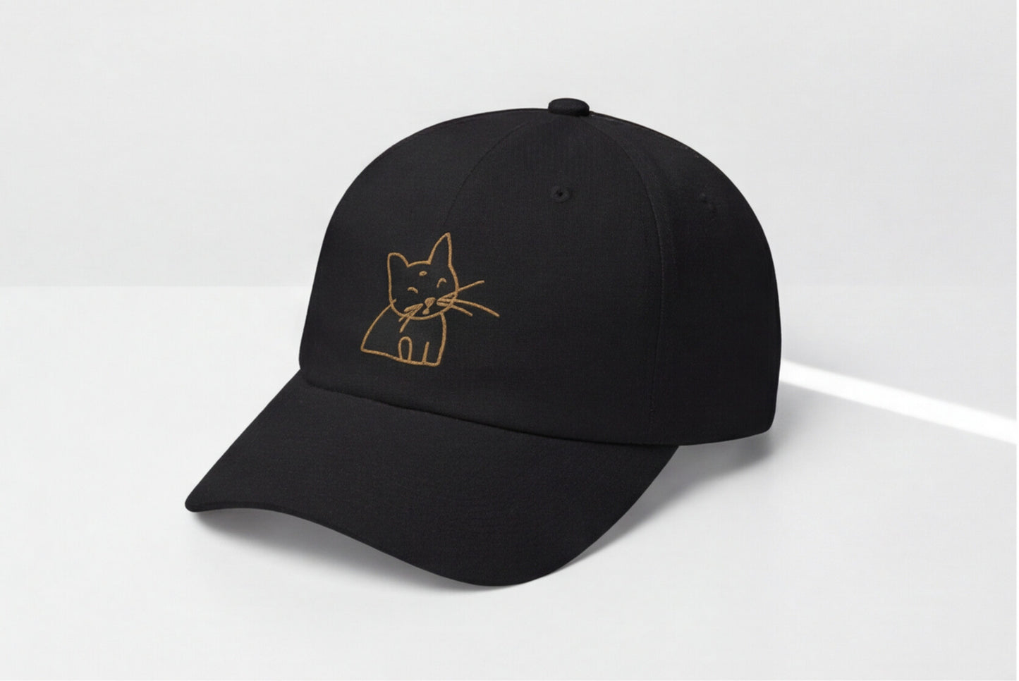 White Cat Embroidered Hat Gift For Cat Mom Gift For Cat Lover Minimal Aesthetic Cap Summer Outfit Hat Casual Daily Wear Fashion Accessory