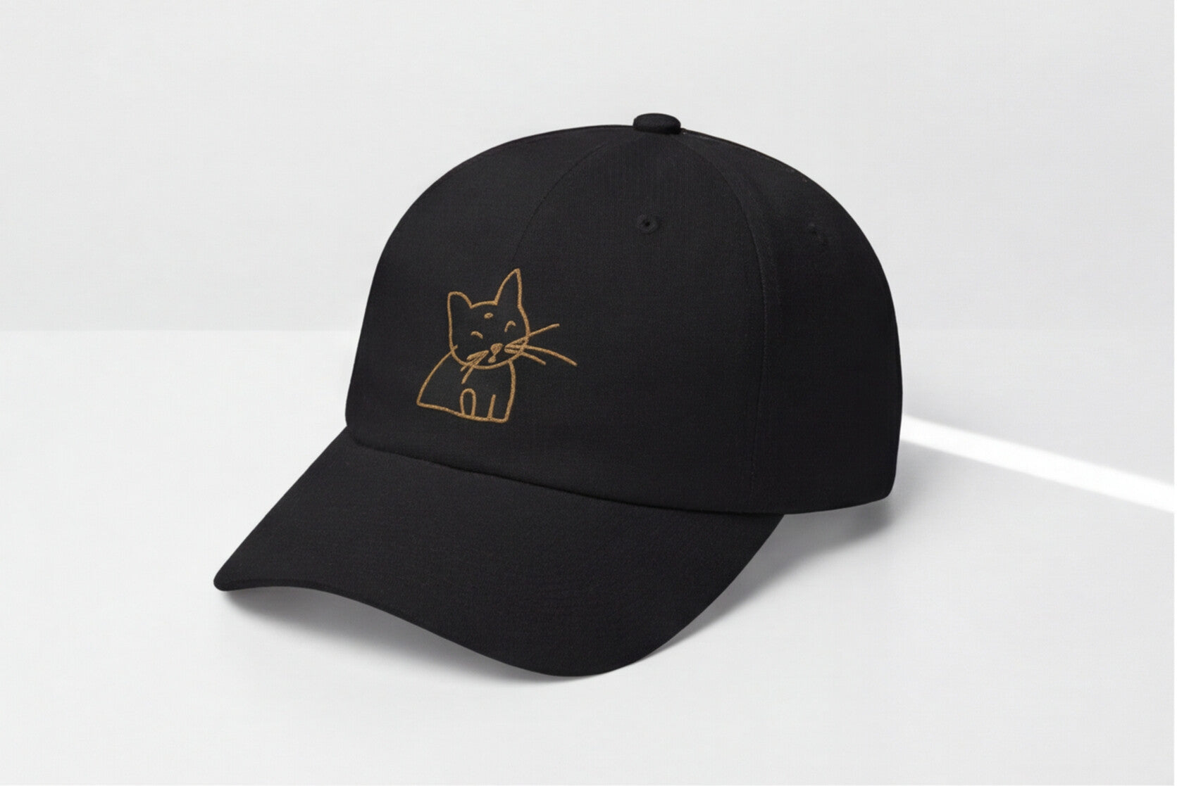 White Cat Embroidered Hat Gift For Cat Mom Gift For Cat Lover Minimal Aesthetic Cap Summer Outfit Hat Casual Daily Wear Fashion Accessory