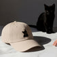 White Cat Embroidered Hat Gift For Cat Mom Gift For Cat Lover Minimal Aesthetic Cap Summer Outfit Hat Casual Daily Wear Fashion Accessory