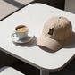 White Cat Embroidered Hat Gift For Cat Mom Gift For Cat Lover Minimal Aesthetic Cap Summer Outfit Hat Casual Daily Wear Fashion Accessory