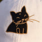 White Cat Embroidered Hat Gift For Cat Mom Gift For Cat Lover Minimal Aesthetic Cap Summer Outfit Hat Casual Daily Wear Fashion Accessory