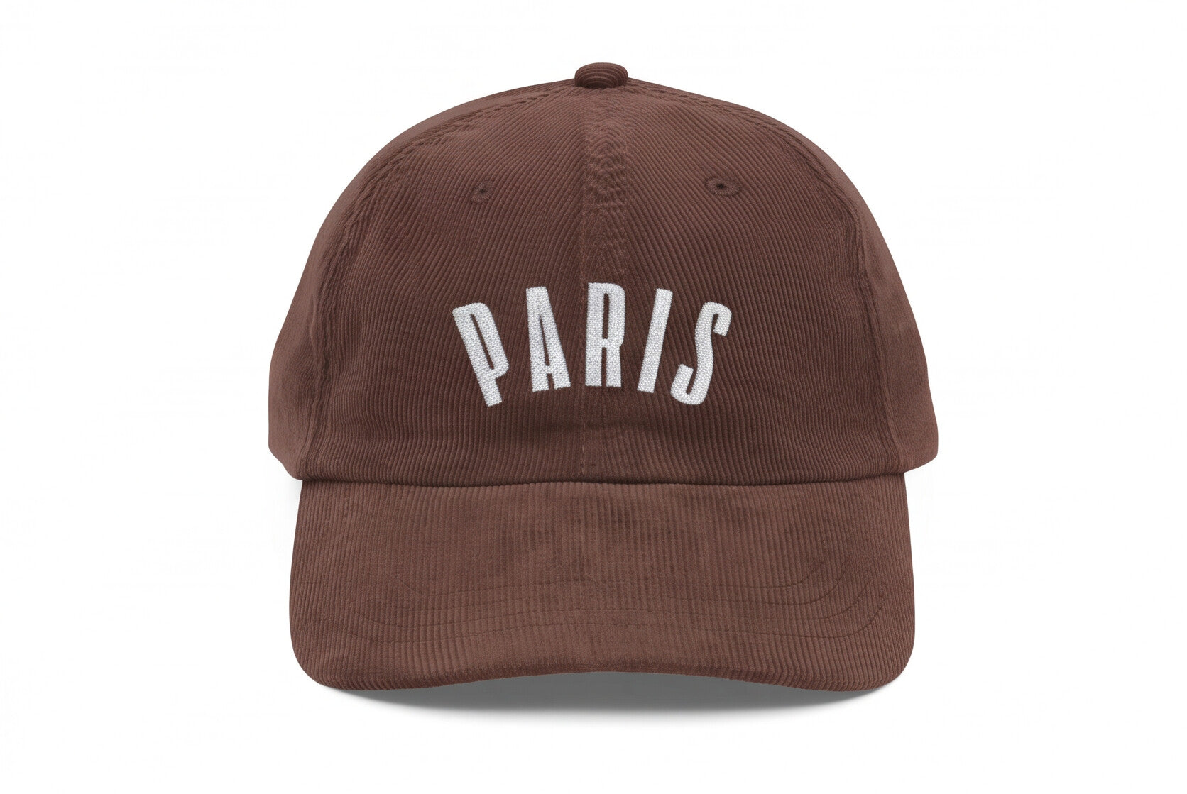 Embroidered Paris Corduroy Hat Vintage Style Cap Cute Brown Hat For France Lover Paris Travel Hat Trendy Fall Outfit Cap Travel Lover Gift