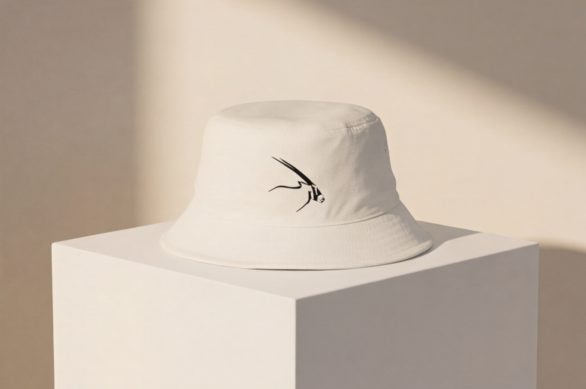 South Africa Cap Oryx Bucket Hat African Wildlife Safari Apparel South Africa Travel Accessory Desert Antelope Nature Lover Gift Outdoor