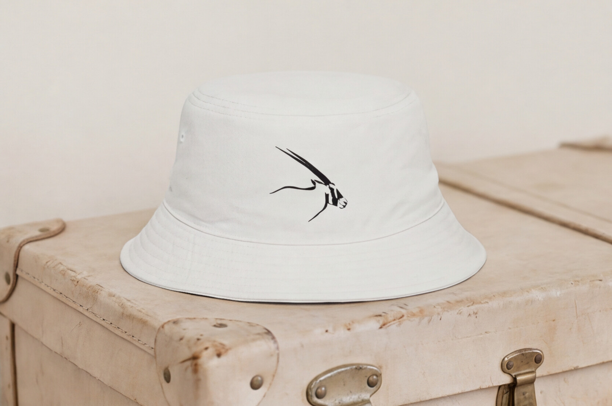 South Africa Cap Oryx Bucket Hat African Wildlife Safari Apparel South Africa Travel Accessory Desert Antelope Nature Lover Gift Outdoor
