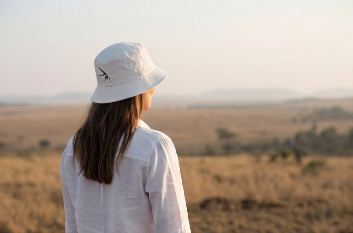 South Africa Cap Oryx Bucket Hat African Wildlife Safari Apparel South Africa Travel Accessory Desert Antelope Nature Lover Gift Outdoor