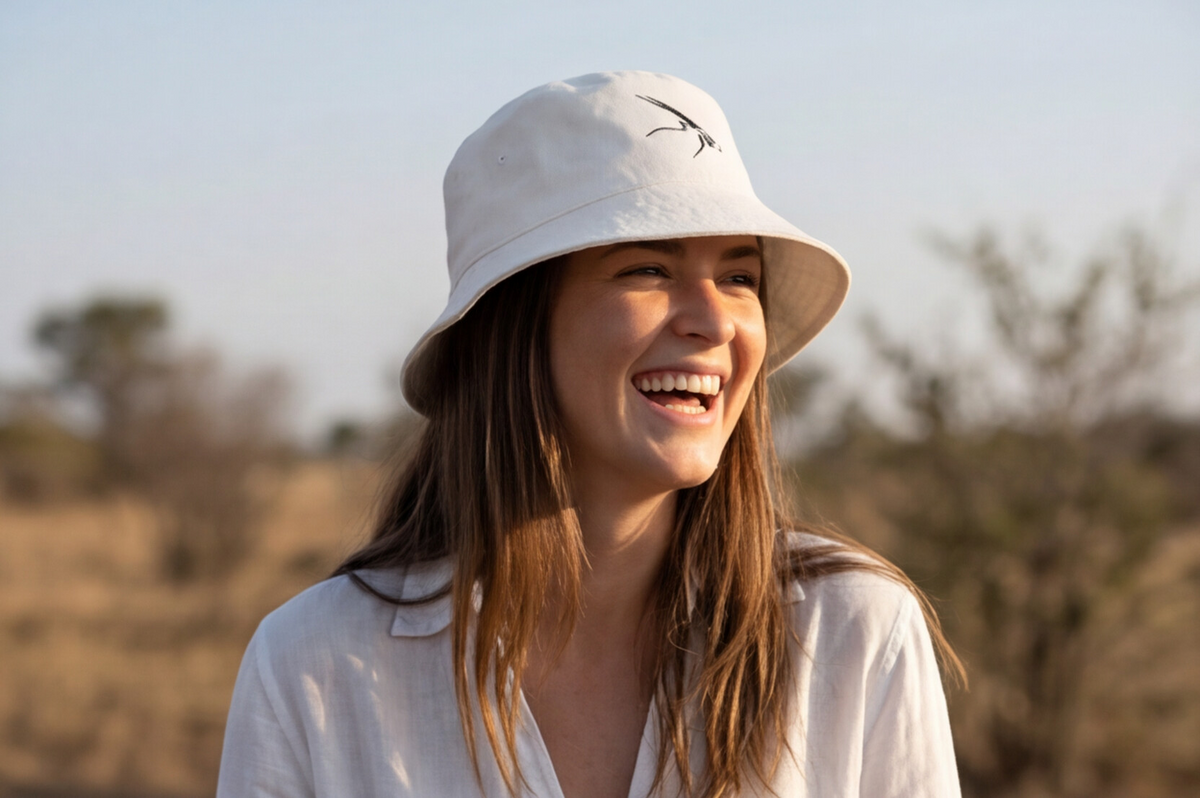 South Africa Cap Oryx Bucket Hat African Wildlife Safari Apparel South Africa Travel Accessory Desert Antelope Nature Lover Gift Outdoor