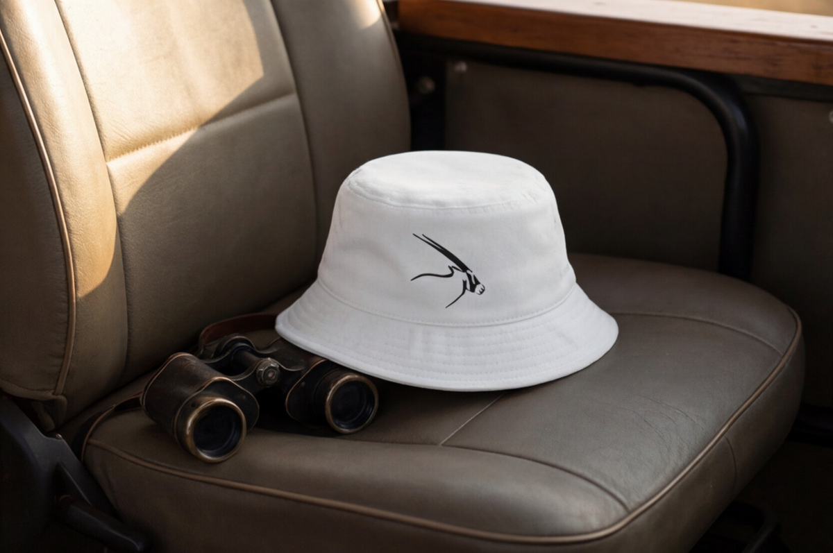 South Africa Cap Oryx Bucket Hat African Wildlife Safari Apparel South Africa Travel Accessory Desert Antelope Nature Lover Gift Outdoor