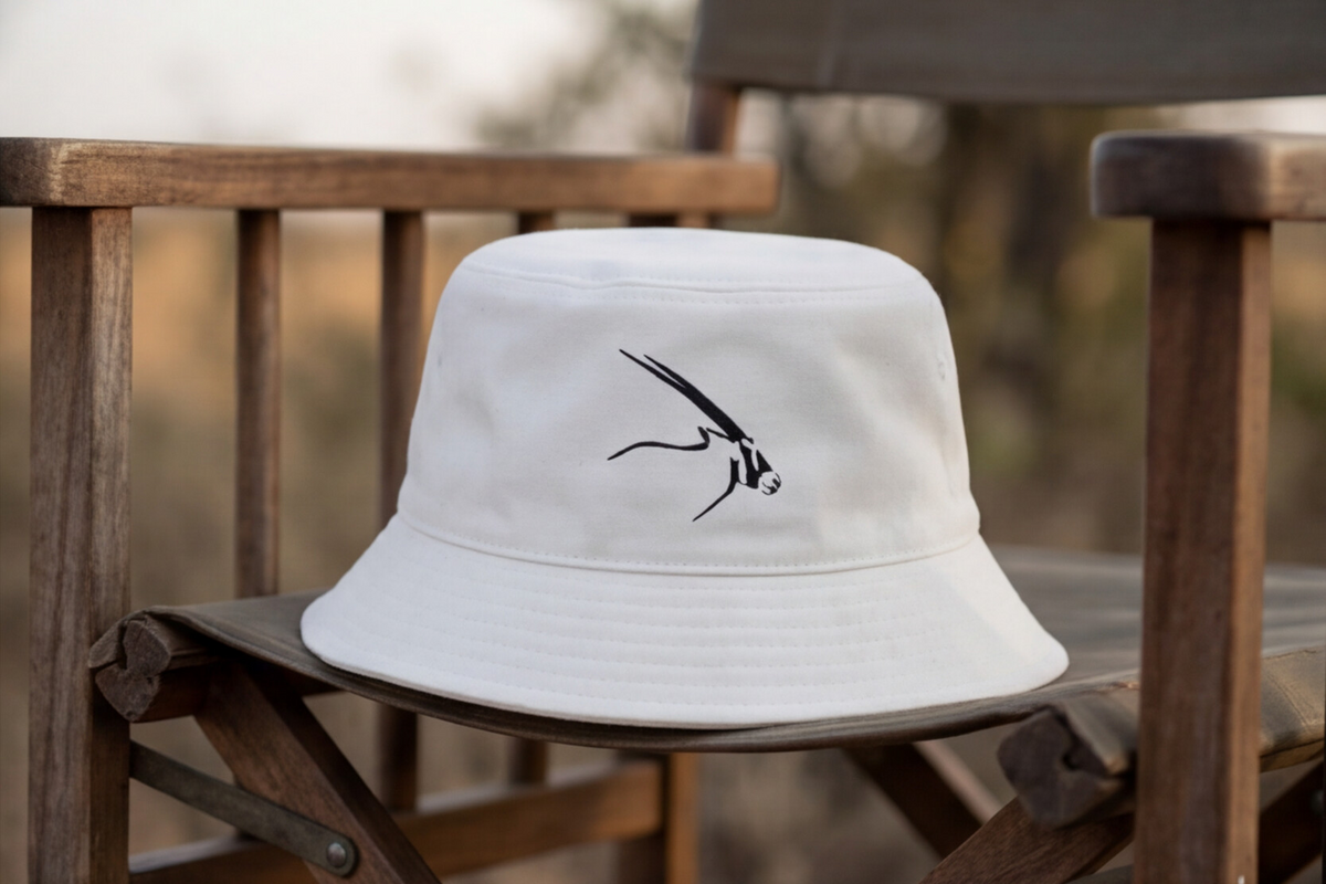 South Africa Cap Oryx Bucket Hat African Wildlife Safari Apparel South Africa Travel Accessory Desert Antelope Nature Lover Gift Outdoor