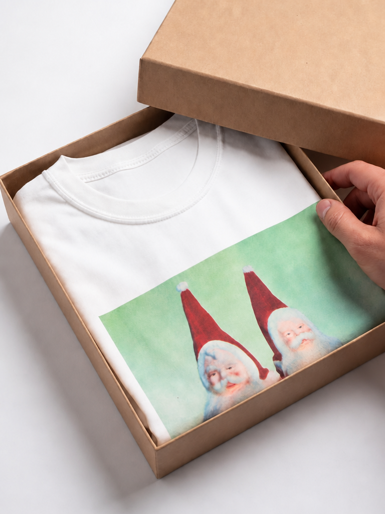 Vintage Santa T Shirt For Him Retro Christmas Graphic Tee For Boyfriend Christmas Mid Century Holiday Shirt Nostalgic Festive Apparel