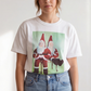 Vintage Santa T Shirt For Him Retro Christmas Graphic Tee For Boyfriend Christmas Mid Century Holiday Shirt Nostalgic Festive Apparel