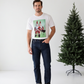 Vintage Santa T Shirt For Him Retro Christmas Graphic Tee For Boyfriend Christmas Mid Century Holiday Shirt Nostalgic Festive Apparel