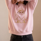 Gold Santa Sweater Retro Christmas Sweatshirt Santa Pullover Vintage Holiday Jumper Festive Winter Apparel Cozy Gift For Women Pink Crewneck