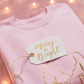 Gold Santa Sweater Retro Christmas Sweatshirt Santa Pullover Vintage Holiday Jumper Festive Winter Apparel Cozy Gift For Women Pink Crewneck