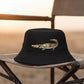 Black Crocodile Bucket Hat Embroidered Animal Safari Cap Trendy Streetwear Fisherman Hat Gift for Him Outdoor Summer Style South Africa Gift