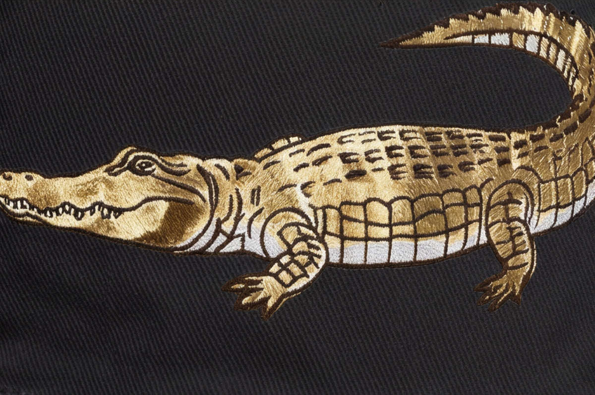 Black Crocodile Bucket Hat Embroidered Animal Safari Cap Trendy Streetwear Fisherman Hat Gift for Him Outdoor Summer Style South Africa Gift
