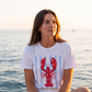 Amalfi Coast Shirt Lobster Tee Italy Travel Top Mediterranean Vacation Outfit Positano Gift Capri Summer Shirt Italian Beach Tee For Her Tee