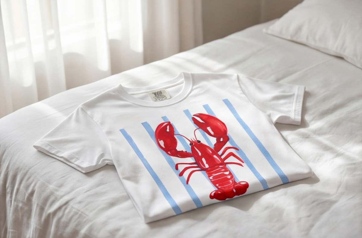 Amalfi Coast Shirt Lobster Tee Italy Travel Top Mediterranean Vacation Outfit Positano Gift Capri Summer Shirt Italian Beach Tee For Her Tee