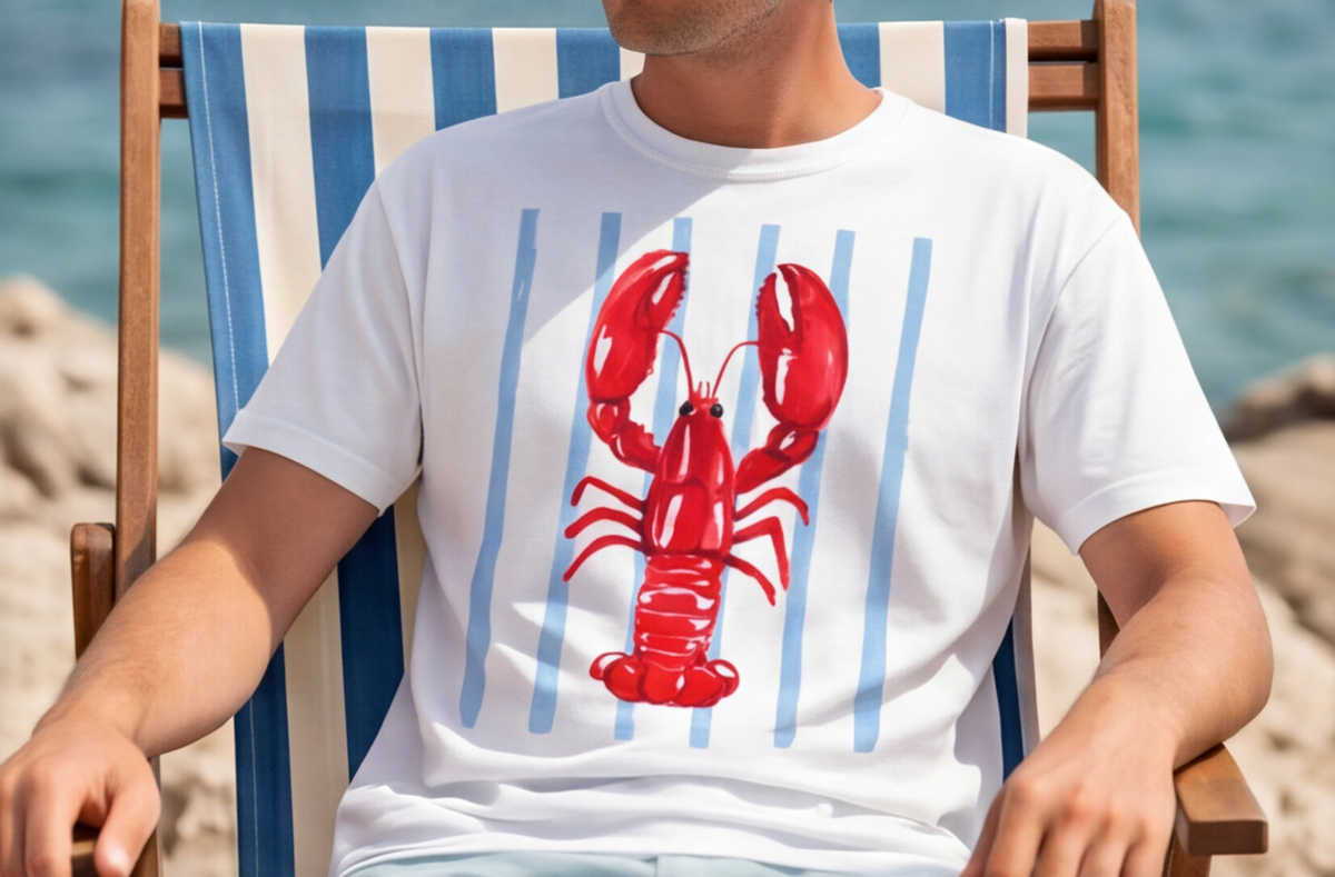 Amalfi Coast Shirt Lobster Tee Italy Travel Top Mediterranean Vacation Outfit Positano Gift Capri Summer Shirt Italian Beach Tee For Her Tee