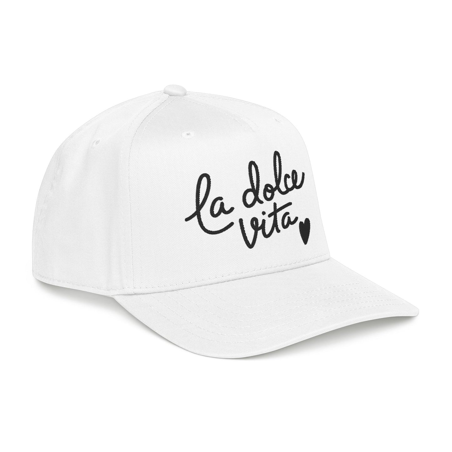 La Dolce Vita Embroidered Italian Hat Amalfi Coast Souvenir Cap Mediterranean Vacation Aesthetic Travel Gift Cap For Traveler Gift Italy