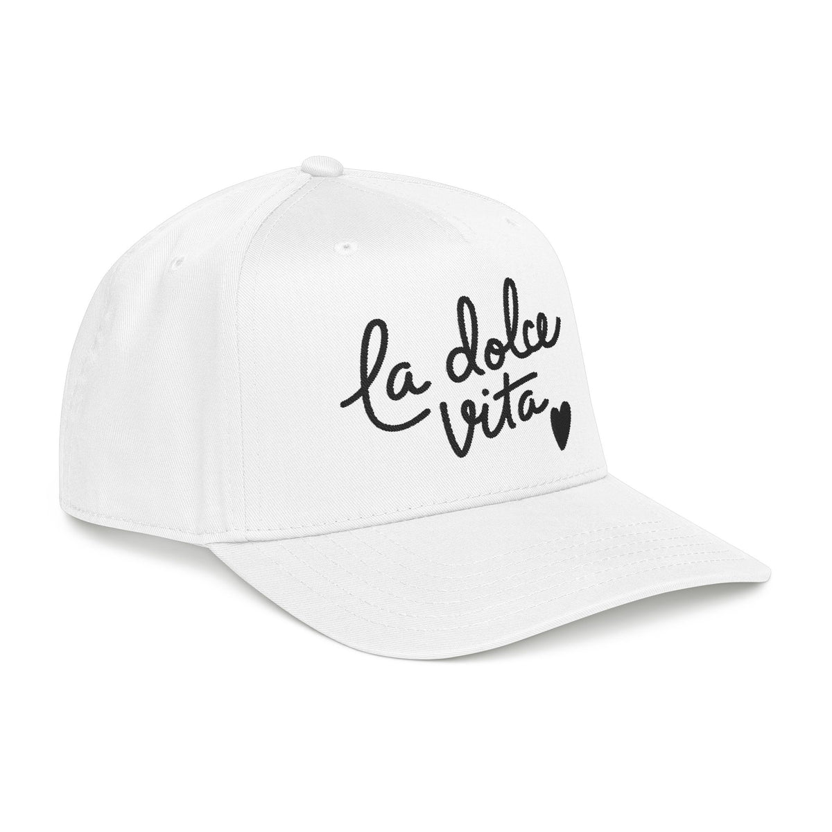 La Dolce Vita Embroidered Italian Hat Amalfi Coast Souvenir Cap Mediterranean Vacation Aesthetic Travel Gift Cap For Traveler Gift Italy