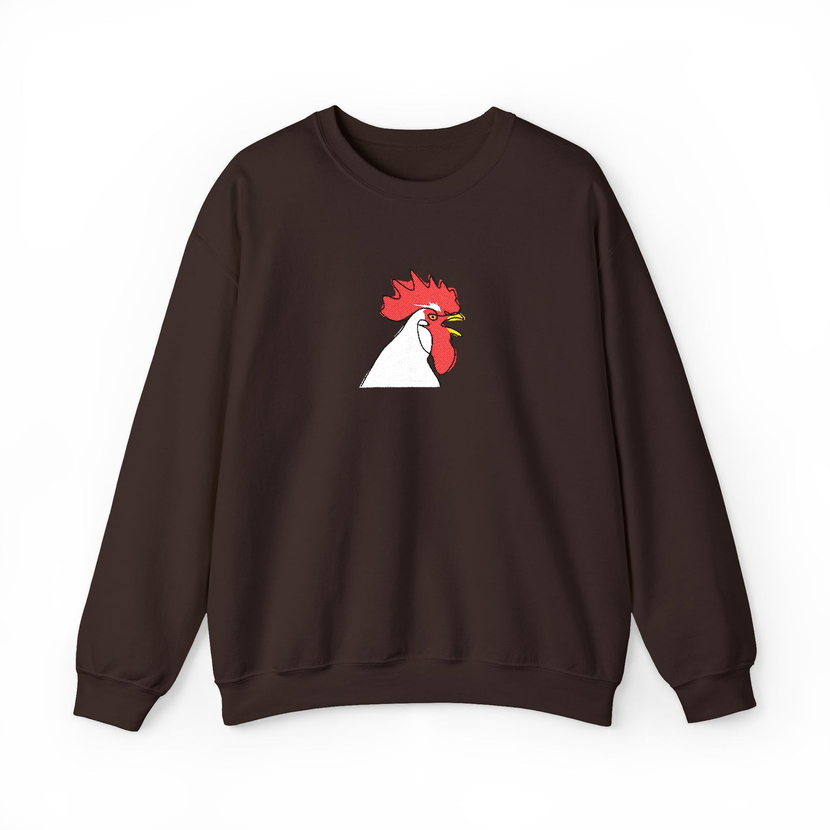 Embroidered Rooster Crewneck Sweatshirt Farmhouse Sweater Embroidery Animal Lover Gift Jumper Thanksgiving Tshirt Crew Neck Fall Embroidered