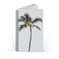 Palm Tree Spiral Notebook Tropical Travel Journal Beach Vacation Diary Island Lover Gift Coastal Writing Book Summer Desk Companion