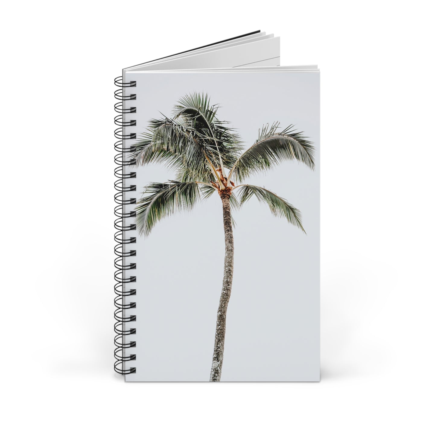 Palm Tree Spiral Notebook Tropical Travel Journal Beach Vacation Diary Island Lover Gift Coastal Writing Book Summer Desk Companion