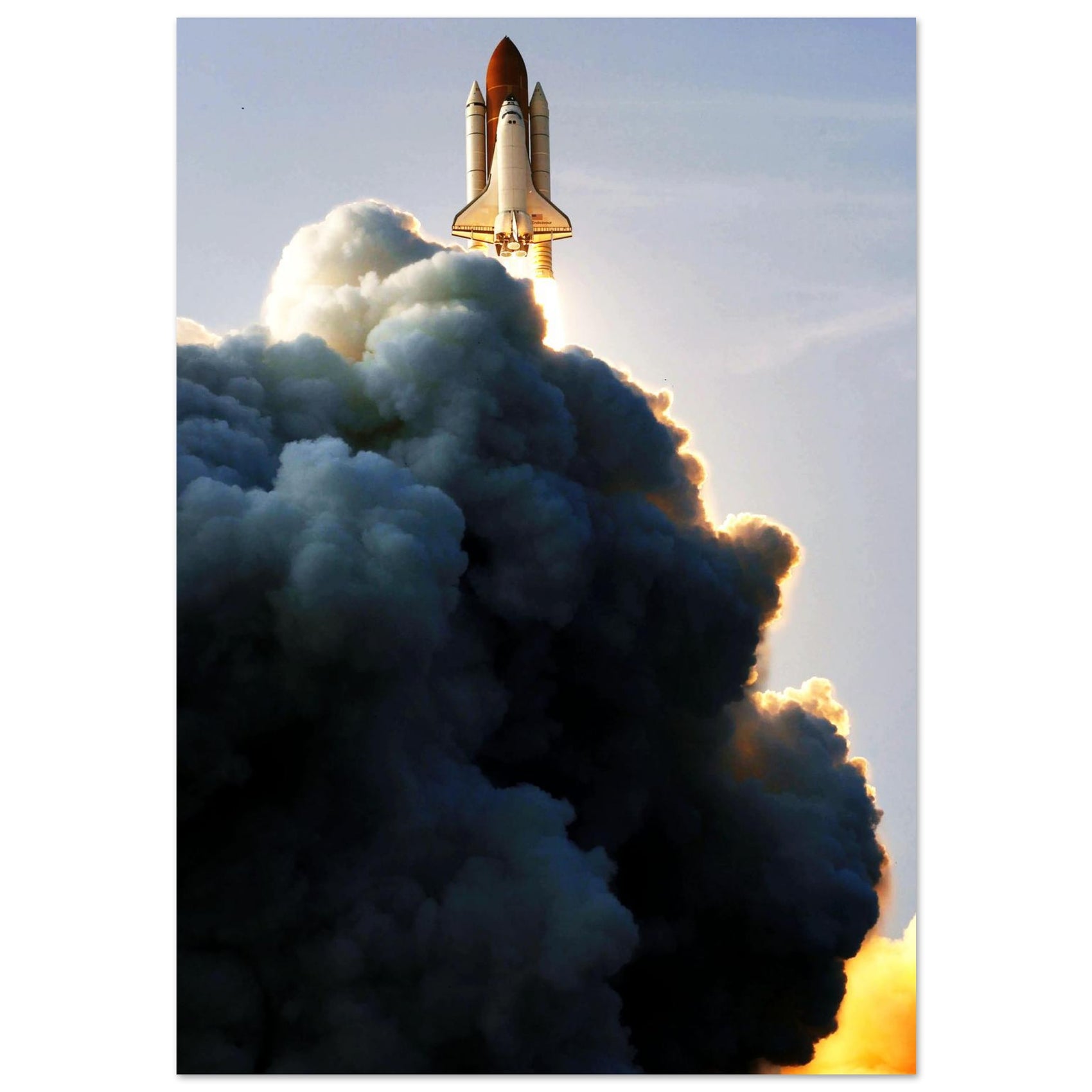 FOAM - PD_Space Shuttle Launch - Dynamic Liftoff Foam Board Print in Your Choice of Six Sizes