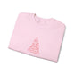 Bow Tree Christmas Sweatshirt Gift For Girlfriend Holiday Crewneck Present For Aunt Coquette Winter Pullover Feminine Seasonal Top Style