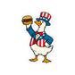 4th of July Sticker For Goose Lover Gift Silly Goose Sticker Independence Day Laptop Decal Memorial Day Water Bottle Funny Hamburger Sticker