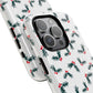 Holly Christmas Phone Case Gift For Sister Magnetic iPhone Cover Holiday Evergreen Pattern Tough Protective Accessory Winter Style Charm