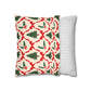 Christmas Tree Pillowcase Gift For Mom Holiday Cushion Cover Present For Sister Red Bow Faux Suede Winter Home Decor Cozy Sofa Accent Style