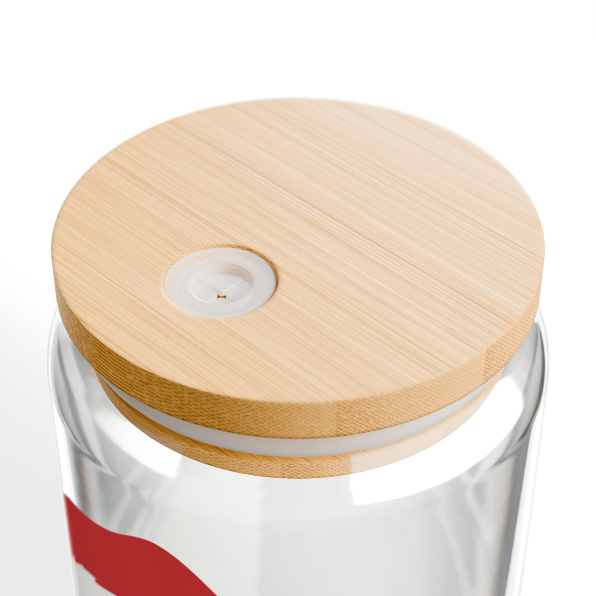Santa Face Glass Cup Gift For Best Friend Christmas Iced Coffee Tumbler Present For Sister Bamboo Lid Drinkware Cute Winter Daily Style