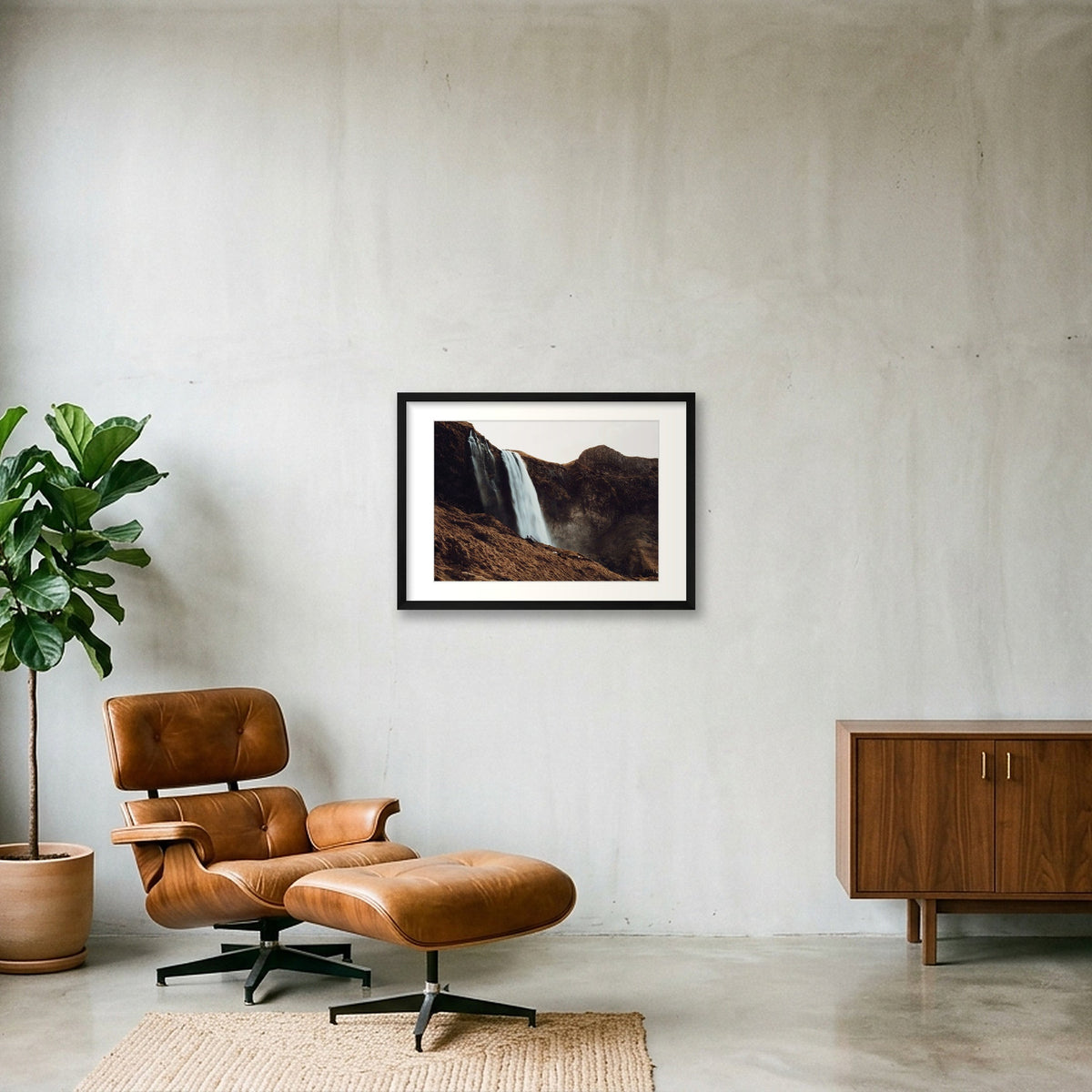 1328 — 59×42cm, 23×17" Black Frame