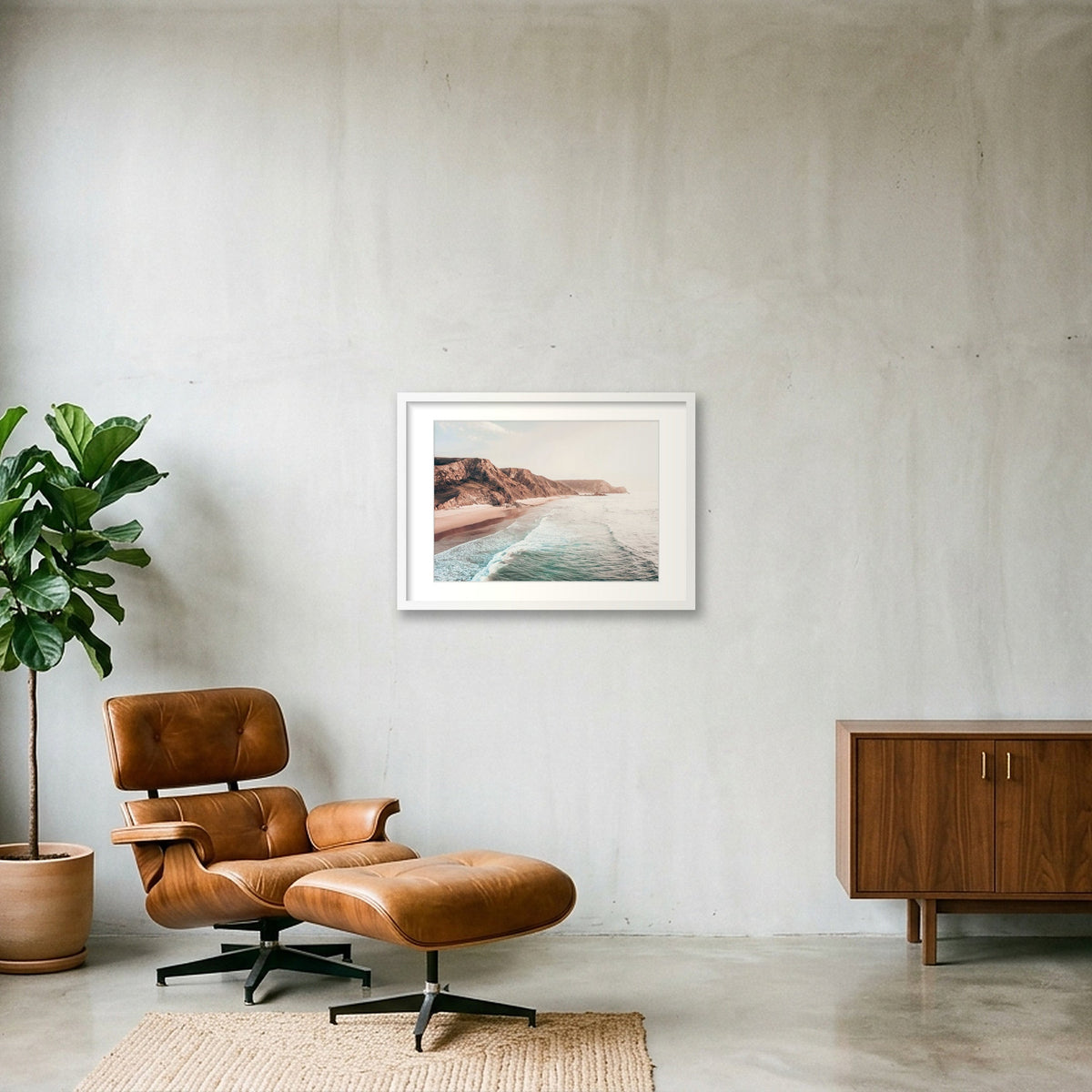 1329 — 59×42cm, 23×17" White Frame