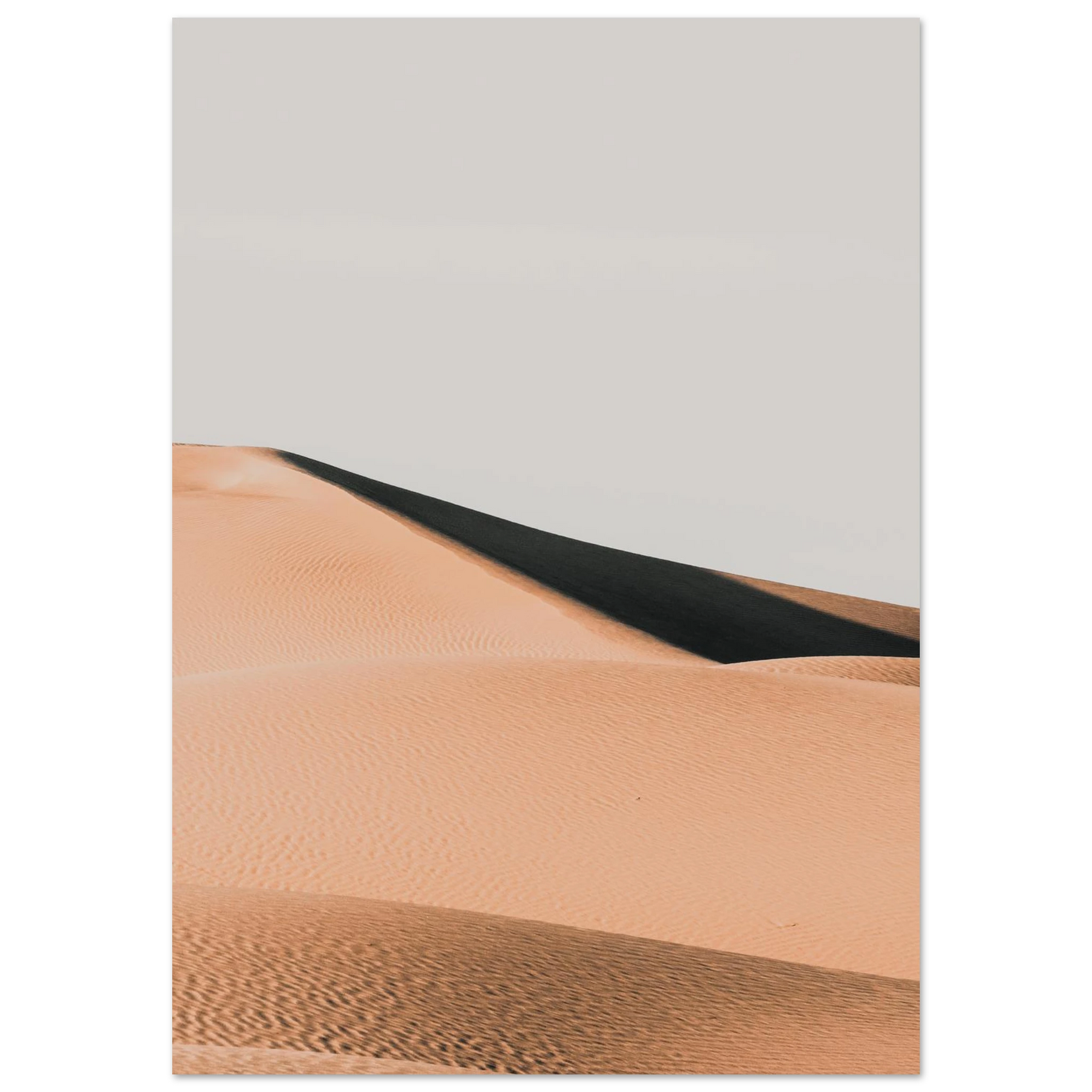 Minimalist Desert Dune Art Print - Premium Semi-Glossy Paper Poster for Modern Interiors