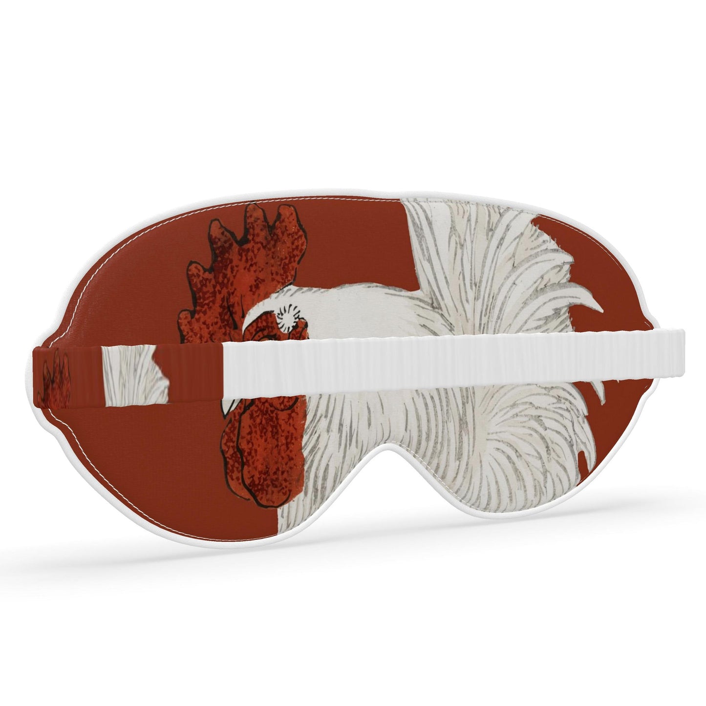 White Rooster Sleep Mask Farmhouse Chicken Eye Mask Soft Travel Sleep