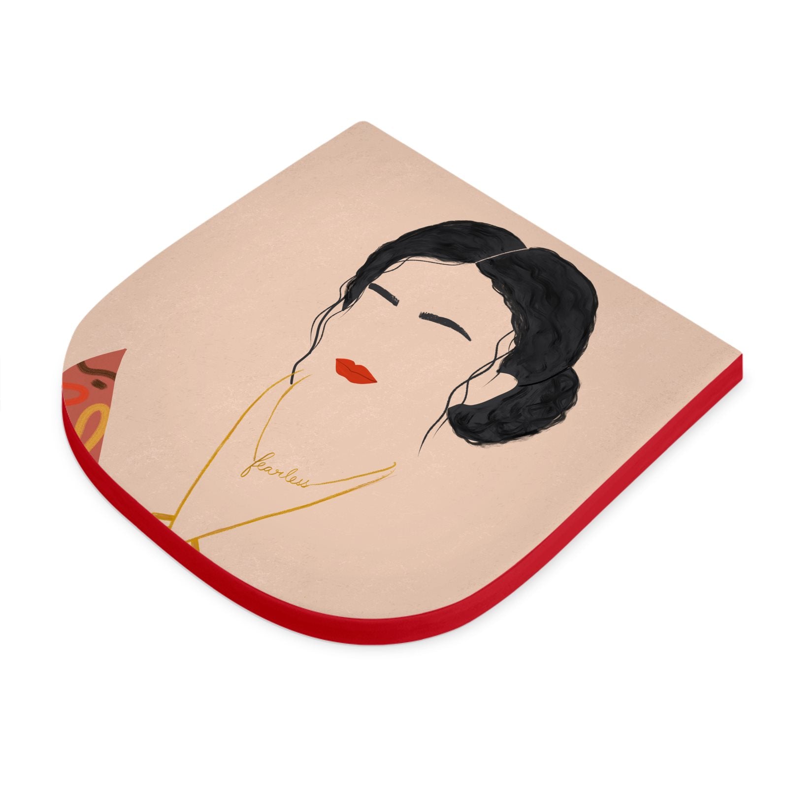 Abstract Woman Seat Pad Modern Chair Cushion Artistic Home Decor