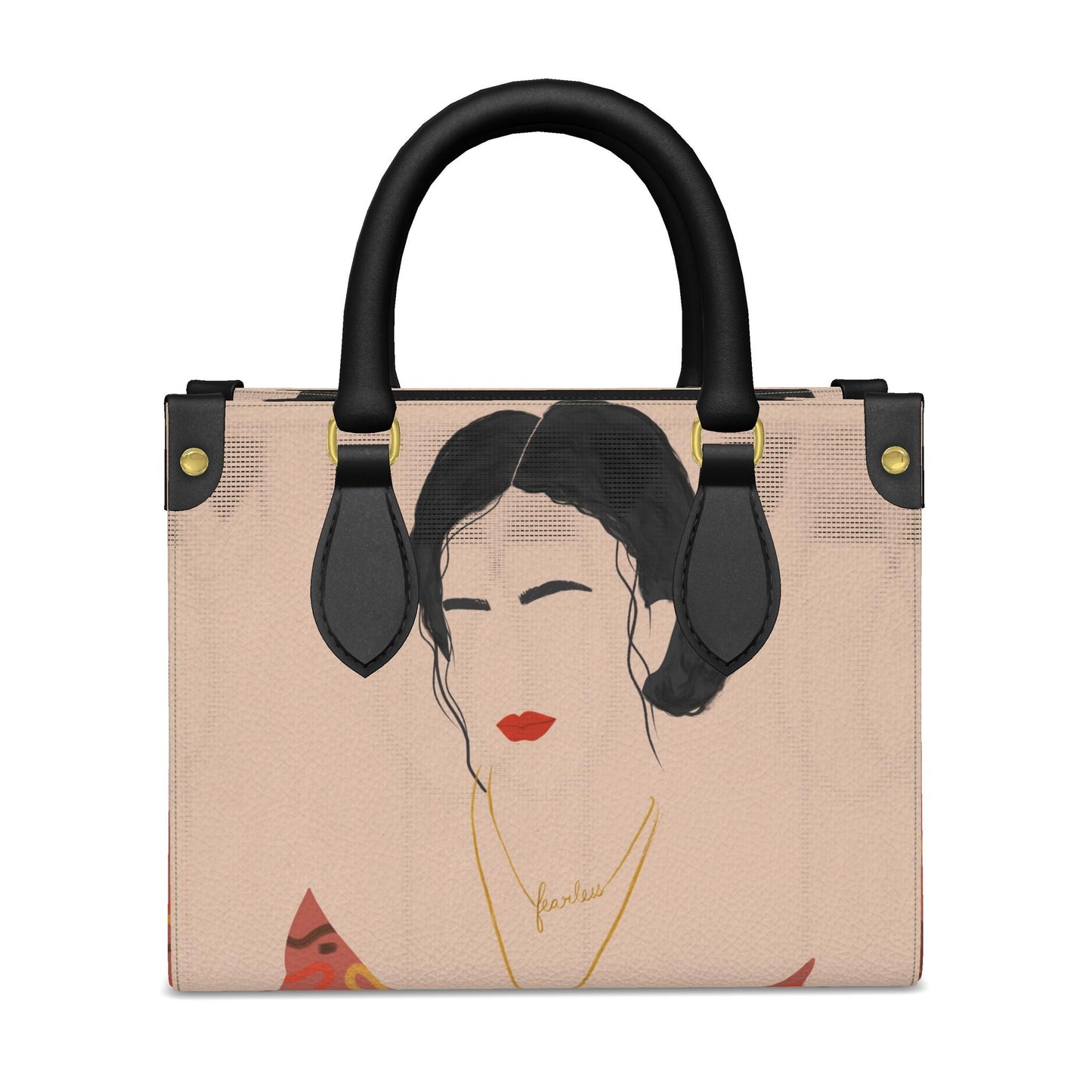 Abstract Woman Handbag Contemporary Tote Bag For Every Day