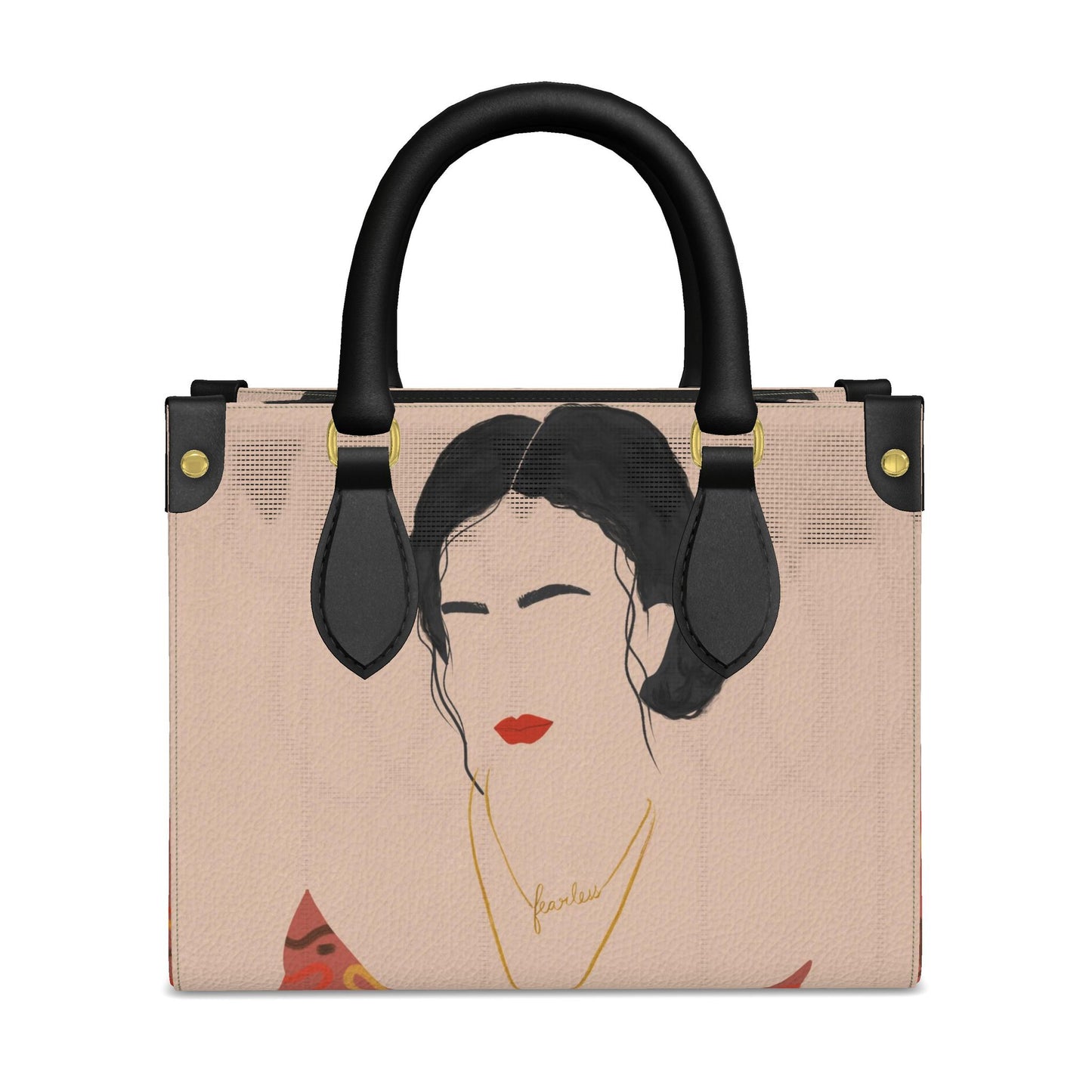 Abstract Woman Handbag Contemporary Tote Bag For Every Day