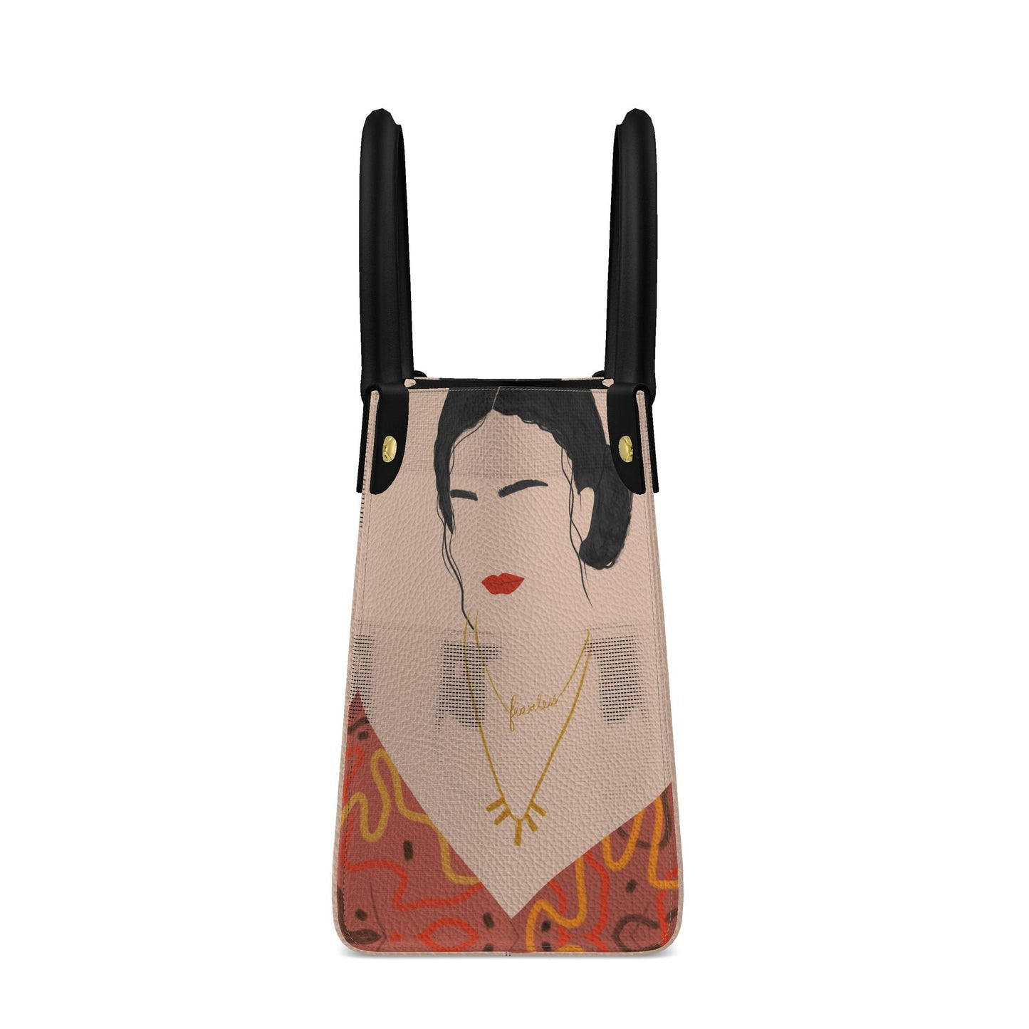 Abstract Woman Handbag Contemporary Tote Bag For Every Day