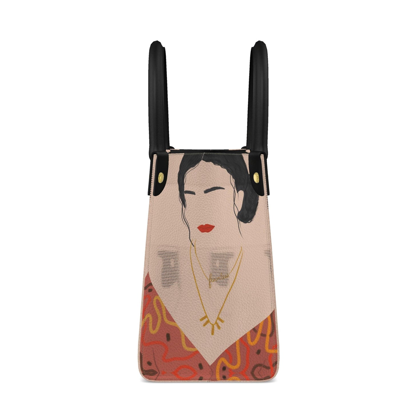 Abstract Woman Handbag Contemporary Tote Bag For Every Day