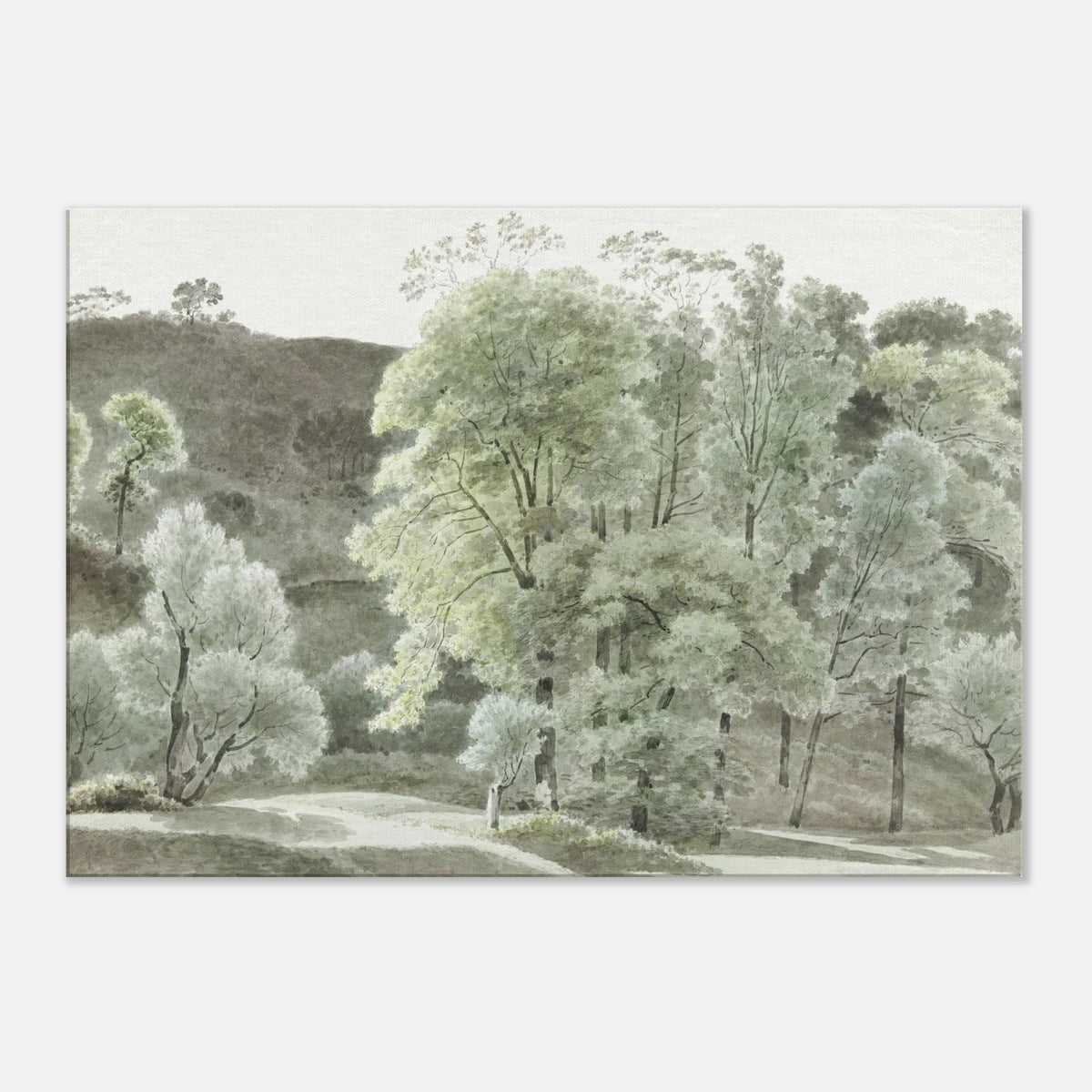 Subiaco Trees Wall Art Canvas Print Joseph August Knip Vintage Italian Landscape Decor #PD_334 product image