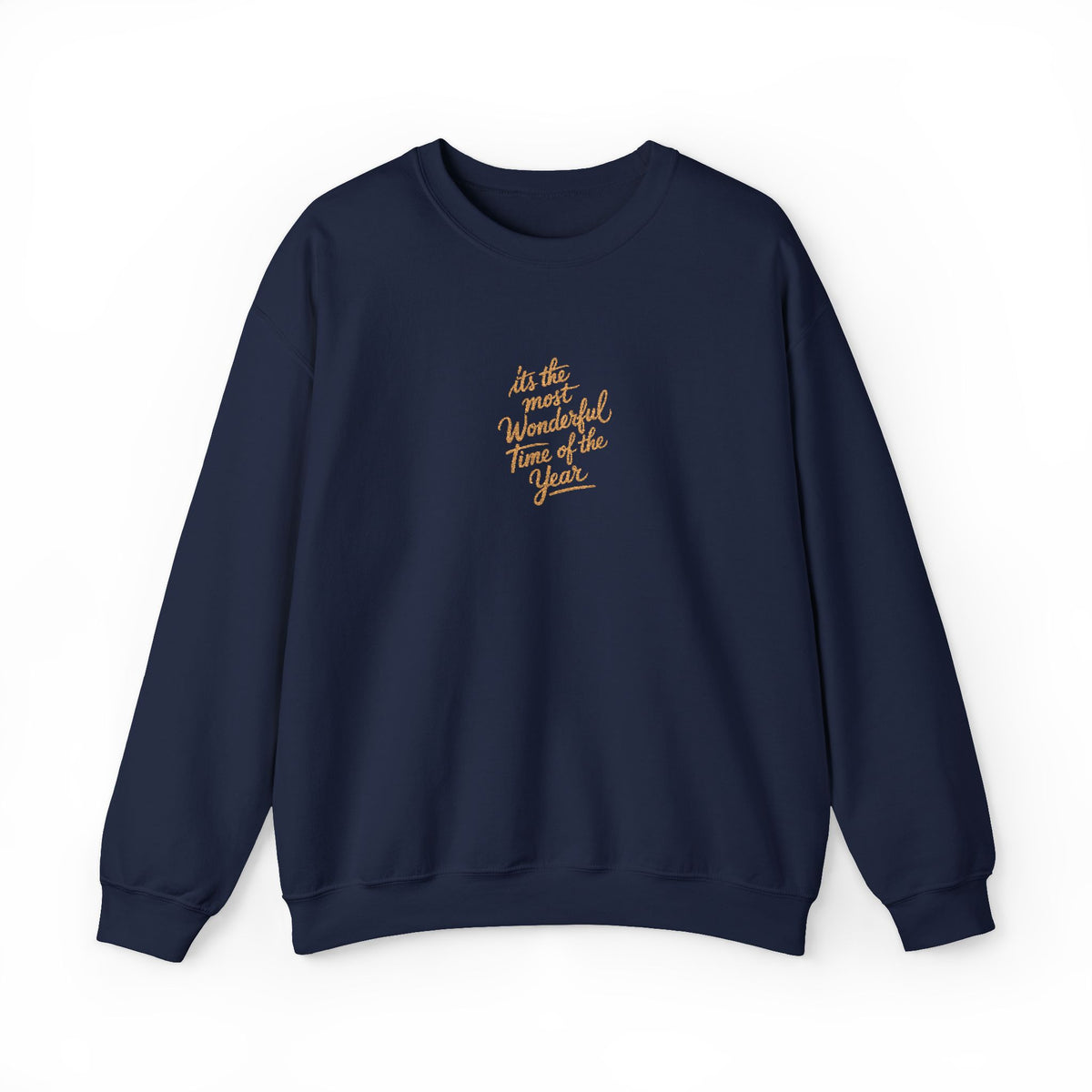 Christmas Wonderful Time Sweatshirt Gift For Mom Holiday Crewneck Seasonal Winter Present For Wife Elegant Script Pullover Cozy December